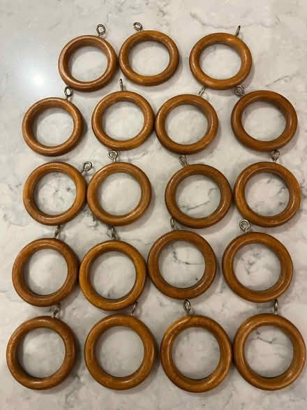 Photo of free Wooden curtain rings (North Hinksey OX2) #1
