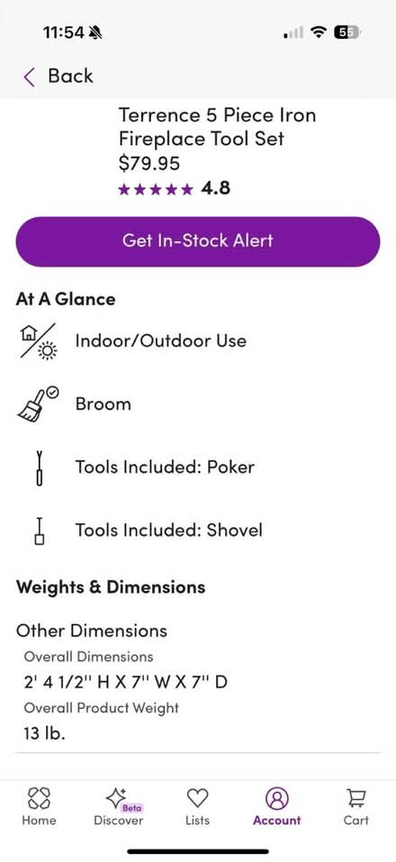 Photo of free Fireplace tools (19803) #4