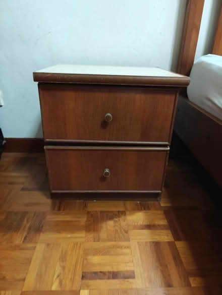 Photo of free Two solid wood bedside tables (Pasir Panjang Road) #1
