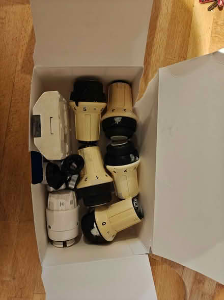 Photo of free 6 x Thermostatic Radiator Valves plus a thermostat (Alstone GL51) #3