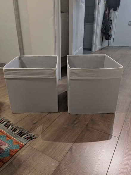 Photo of free 2x white storage boxes (islington N1) #3