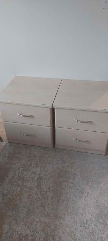 Photo of free Pair of bedside tables (weedon) #2