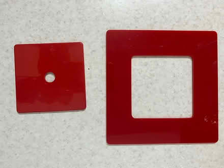 Photo of free Red plates for light switches (Jennett's Park RG12) #1