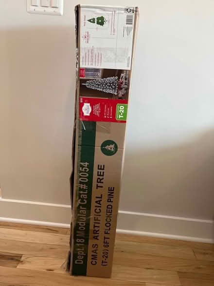 Photo of free Christmas tree 6-foot flocked (Fairlington) #1