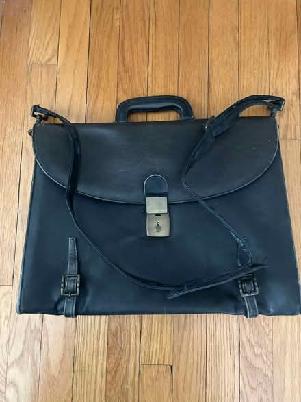 Photo of free Old leather briefcase (Rogers Park) #2
