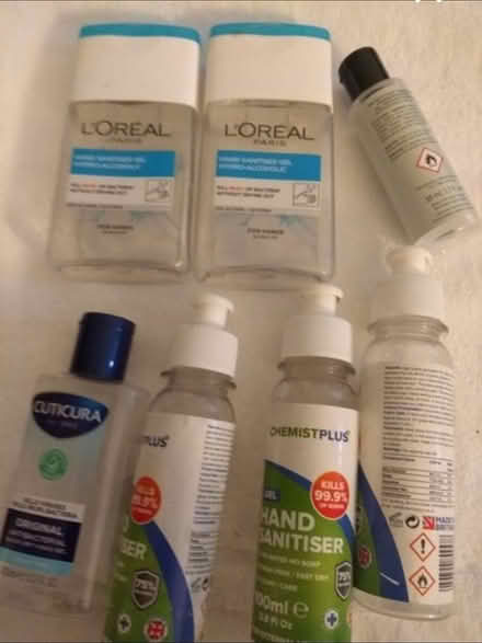 Photo of free Sanitiser mini bottles empty (Birmingham City Centre B4) #1