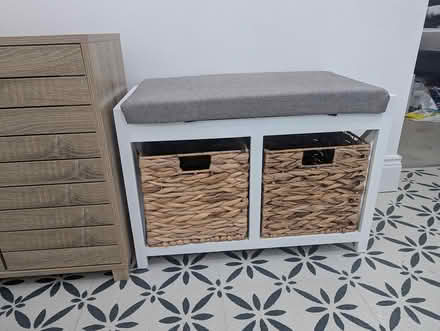 Photo of free Wicker storage bench (Dalkey, near Coliemore) #1