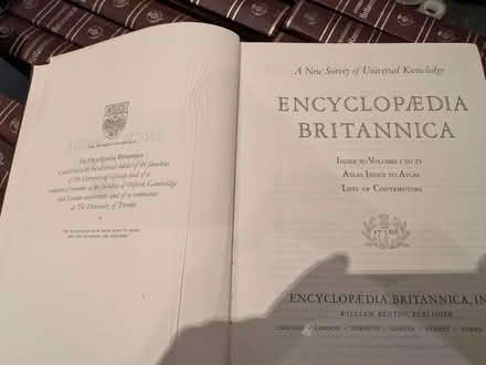Photo of free Encyclopedia Britannica full set (Home PO15) #2