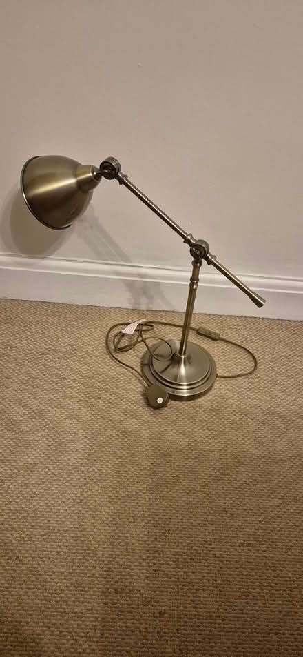 Photo of free Antique brass anglepoise style lamp (Kempston) #1