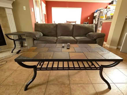 Photo of free Stone and Metal Coffee/End Tables (West Side - Buttercup) #4