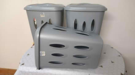 Photo of free 3 plastic laundry bins (Gloucester GL1 5) #1
