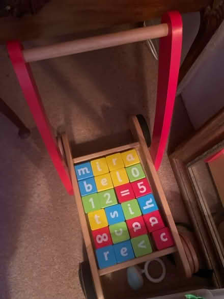 Photo of free John Lewis baby walker and blocks (Wormleighton CV47) #1