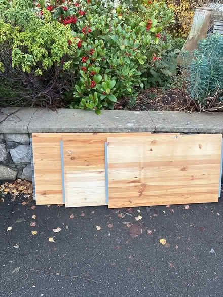 Photo of free 3 wide pine shelves (St Andrews Bristol.) #1