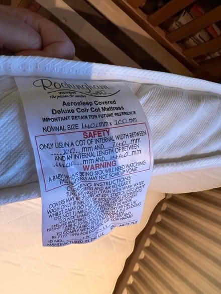 Photo of free Oak Toddler Bed plus mattress (Teddington TW11) #4