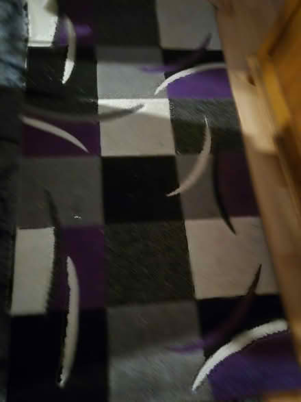 Photo of free Rug purple black and cream (Wolverhampton WV10) #1
