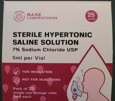 Photo of free Sterile Hypertonic Saline Solution 7% for Inhalation (20874) #1