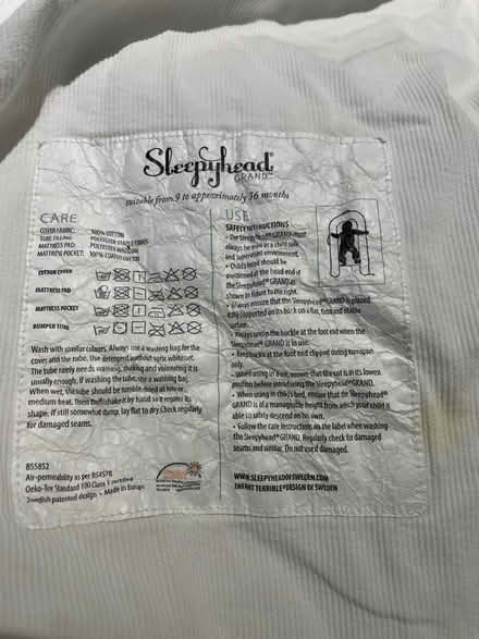 Photo of free SleepyHead 9-36m (CO13) #2