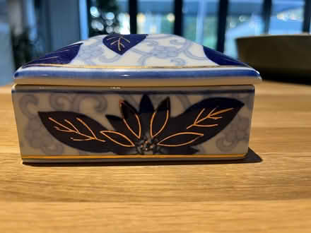 Photo of free Blue china trinket box (Winnersh RG41) #2
