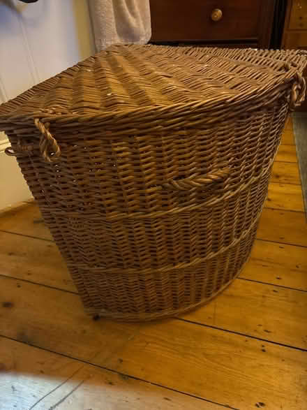 Photo of free Corner wicker laundry basket (Greaves LA1) #1