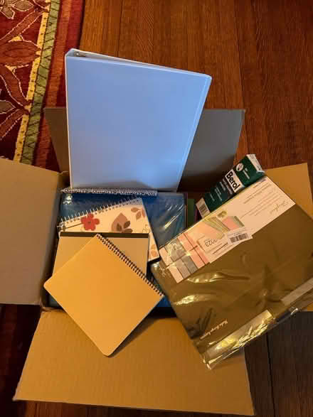 Photo of free Box of office supplies (Hinsdale, IL) #1
