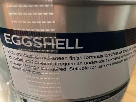 Photo of free 5L eggshell white paint (Didcot, Ladygrove) #1