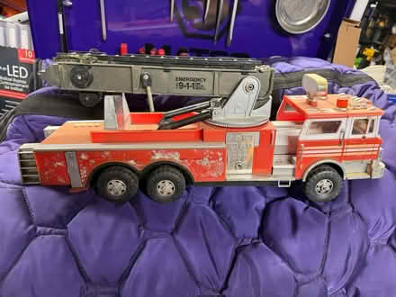 Photo of free Vintage plastic toy fire truck (Campbell) #2