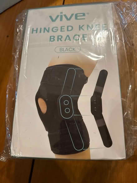 Photo of free Vive hinged knee brace 2 pack small (Weston MA (South Side)) #1