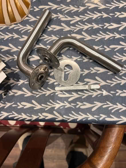 Photo of free Chrome door handle & escutcheon (N1) #1