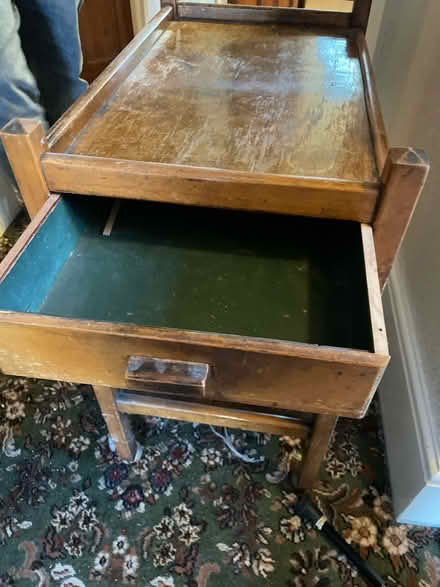 Photo of free Antique wooden trolley with draw (Braintree) #3