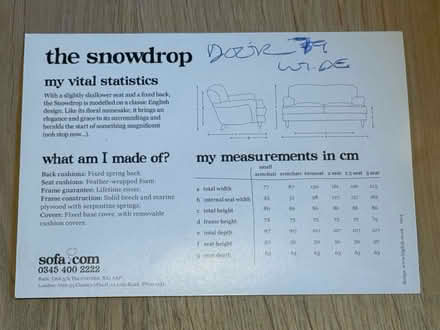 Photo of free Sofa - Three Seater + Footstool (SW11) #4