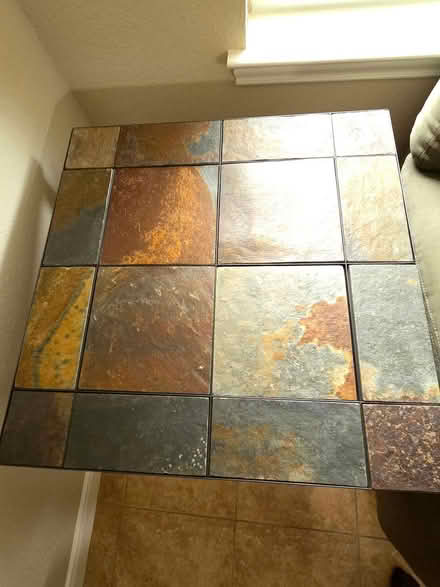 Photo of free Stone and Metal Coffee/End Tables (West Side - Buttercup) #3