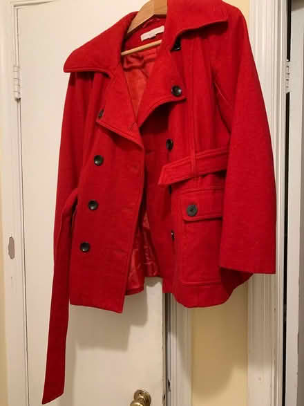 Photo of free Women’s red pea coat (Silver Spring) #1