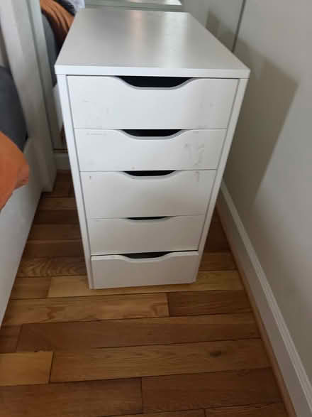 Photo of free Ikea table with five drawers (Fairlington/ Shirlington area) #1