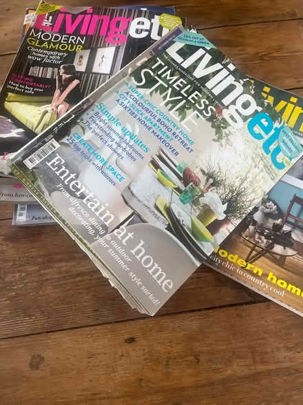Photo of free Design magazines. Living Etc (East Didsbury/Burnage M19) #2