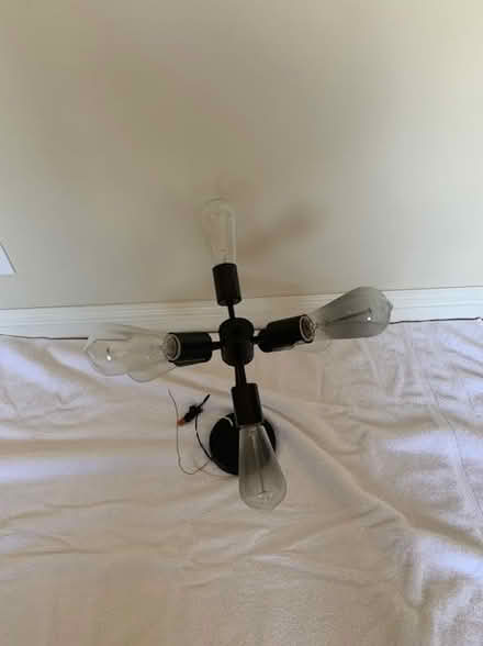 Photo of free Modern Black ceiling light fixture (San Jose Cambrian) #1
