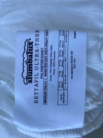 Photo of free Single duvet (Weeke, Winchester SO22) #3