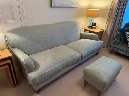 Photo of free Sofa - Three Seater + Footstool (SW11) #3