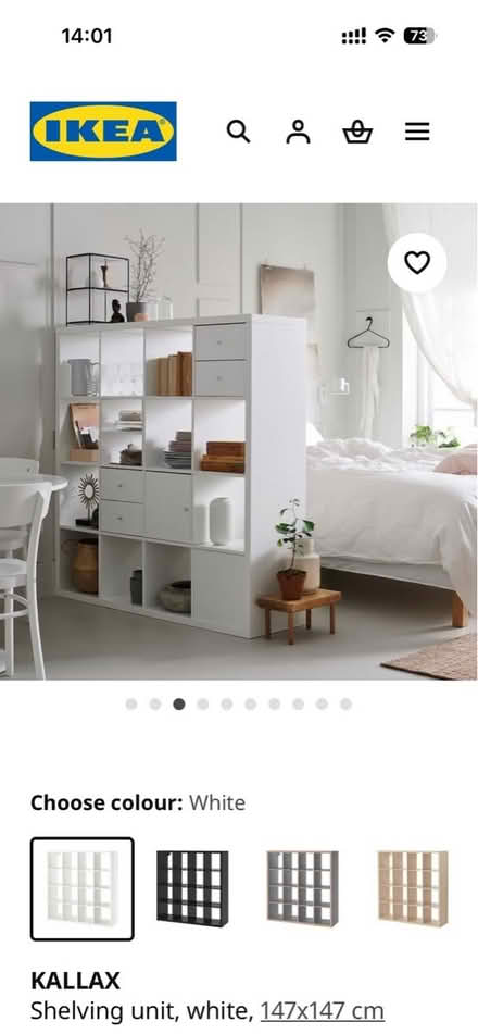 Photo of free IKEA shelving unit with drawers (Off EC2A) #1