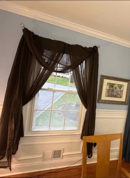 Photo of free Curtains and hardware/ tiebacks (Cedar knolls, NJ) #1