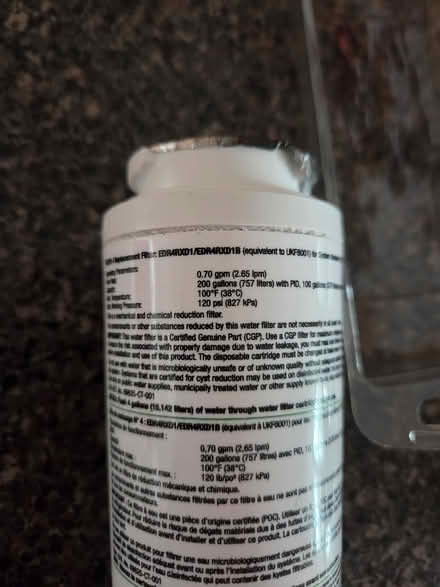 Photo of free Refrigerator water filter (River Road and Oakton) #4
