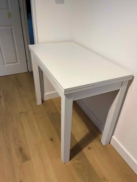 Photo of free White extendable Ikea dining table - wood (Gallows Bridge EX1) #1