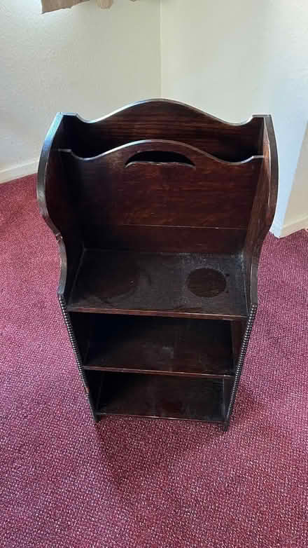 Photo of free Lovely dark wood book case (Cheswick Green B90) #1
