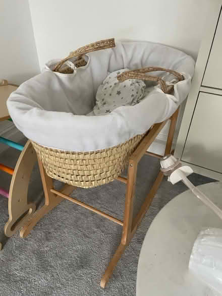 Photo of free Moses basket & stand with baby item (KT11) #2
