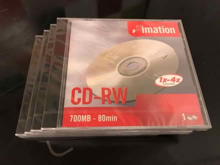 Photo of free 4 x Re-writable CDs (Westerham TN16) #1