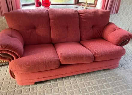 Photo of free Sofa comfortable & foot stool (Disley SK12 2LS) #1