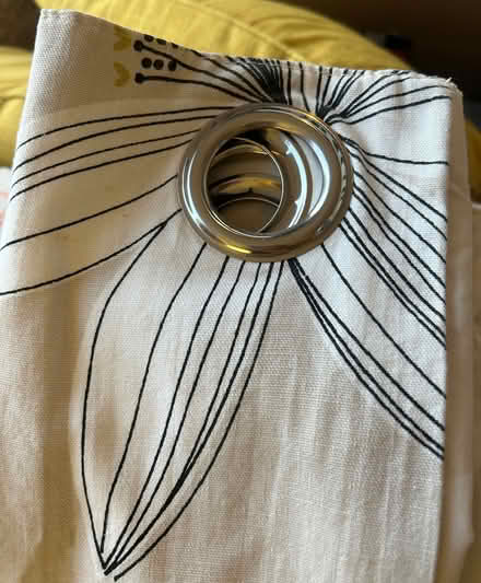 Photo of free Pair of long lined floral curtains (Sanderson style) (Norton LD8) #2