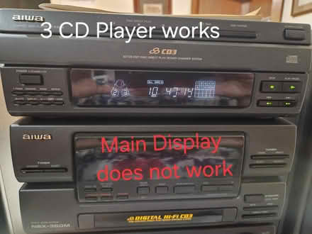 Photo of free aiwa stereo 3 CD Player NSX-350N (Elmhurst near Berens Park) #3