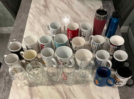 Photo of free Assorted glasses, mugs, cups (Lower Pilsley S45) #2