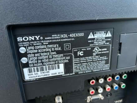 Photo of free SONY 40" tv (Skyway) #2