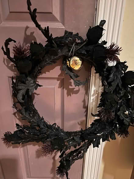 Photo of free Black Halloween wreath (Columbia Heights) #1